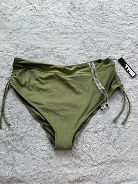 TA3 Cinchy Bikini Bottom Martini Olive 2X
